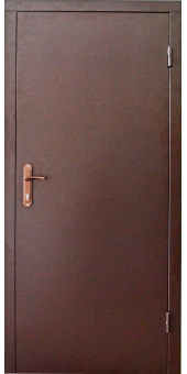 Вхідні двері Технічна 2 листа металу RAL8017 Економ